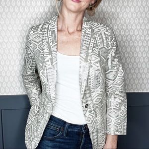 The Limited Silver Aztec Blazer